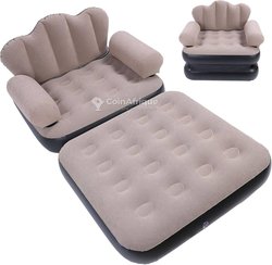 Canapé gonflable 2 en 1 avec pompe