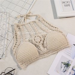 Top court en crochet style bohème