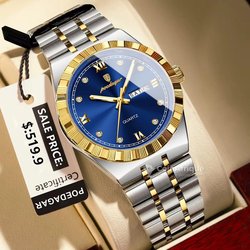 montre poedagar bracelet en acier inoxydable